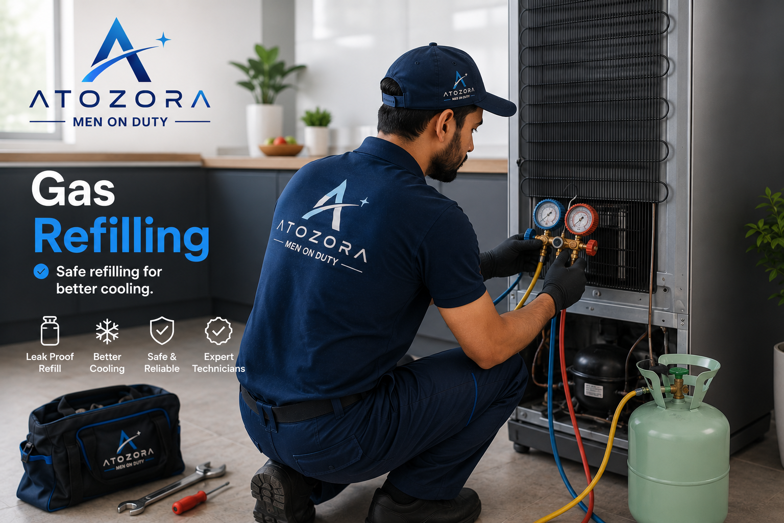 Atozora refrigerator gas refilling service
