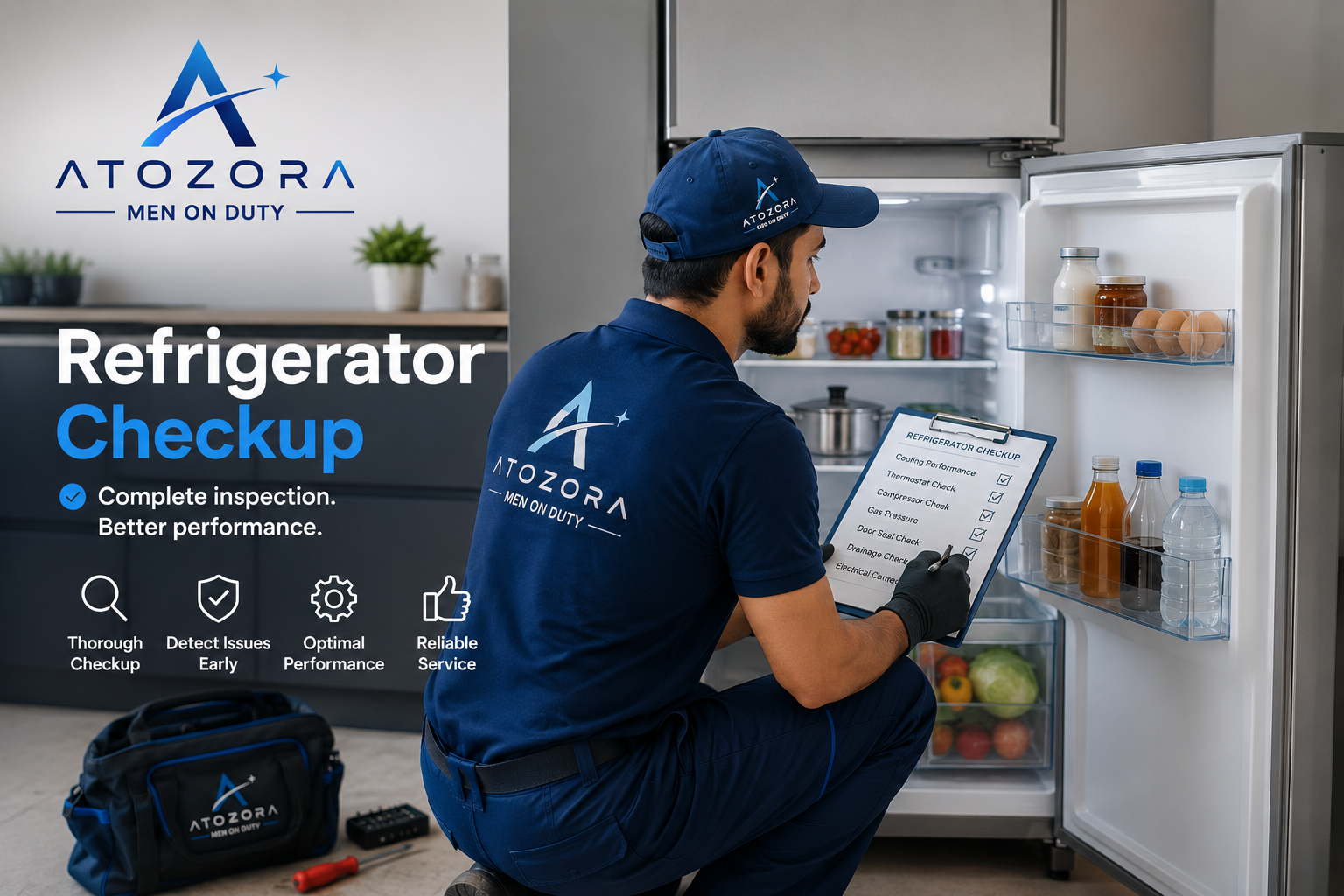 Atozora refrigerator checkup service