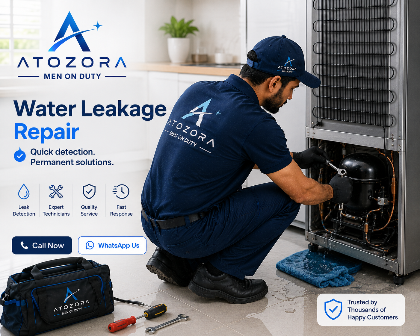 Atozora refrigerator water leakage repair service